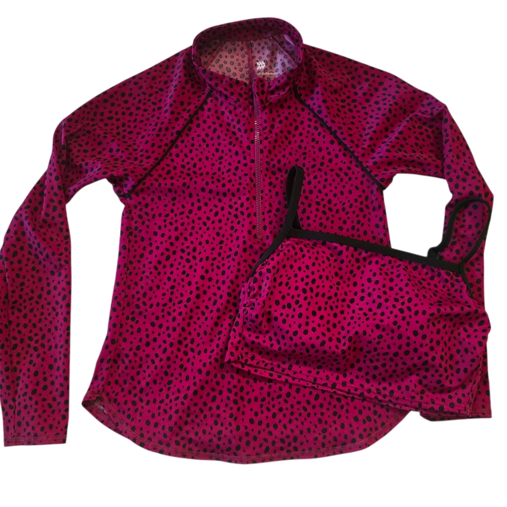 Long Sleeve Swim Top Pink Junior Kids Women